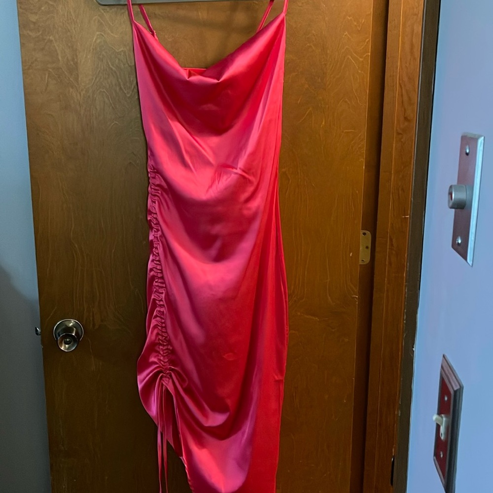 Never worn! Drape Neck Spaghetti Strap Dress